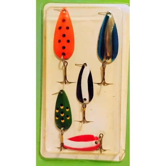 VINTAGE SOUTH BEND WHITEWATER FLASHER SPOONS VARIETY PACK NOS NEW OLD STOCK - Picture 2 of 8